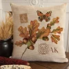 Throw Pillows Heritage Lace Harvest Oak Natural Plaid 18 In X 18 In Throw Pillow Cover -SAFAVIEH Shop browns tans heritage lace throw pillows ho pc1 64 1000
