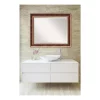 Mirrors Amanti Art Manhattan 34 In. W X 28 In. H Framed Rectangular Beveled Edge Bathroom Vanity Mirror In Burnished Bronze