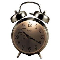 Table Clocks Equity By La Crosse Analog 4.85 In. Chrome Metal Twin Bell Quartz Alarm Table Clock -SAFAVIEH Shop chrome equity by la crosse table clocks 13017 1f 1000