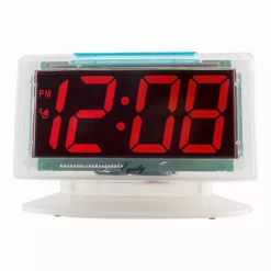 Table Clocks Equity By La Crosse Clear 1.8 In. Red LED Alarm Table Clock -SAFAVIEH Shop clear equity by la crosse table clocks 30040 76 1000
