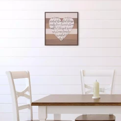 Wall Signs Pinnacle 18 In. X 18 In. Thankful, Grateful, Blessed Cut-Out Heart Wood Decorative Sign