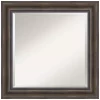 Mirrors Amanti Art Rustic 25 In. W X 25 In. H Framed Square Beveled Edge Bathroom Vanity Mirror In Dark Brown Distressed -SAFAVIEH Shop dark brown distressed amanti art mirrors dsw4407156 64 1000