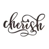 Wall Signs Lavish Home “Cherish” Metal Cutout Sign