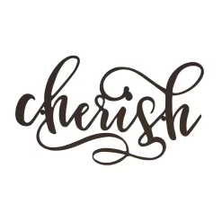 Wall Signs Lavish Home “Cherish” Metal Cutout Sign