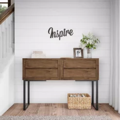 Wall Signs Lavish Home “Inspire” Metal Cutout Sign 12 Wall Signs Lavish Home “Inspire” Metal Cutout Sign -SAFAVIEH Shop dark brown lavish home wall signs hw0200051 4f 1000