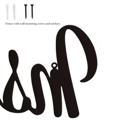 Wall Signs Lavish Home “Inspire” Metal Cutout Sign 16 Wall Signs Lavish Home “Inspire” Metal Cutout Sign -SAFAVIEH Shop dark brown lavish home wall signs hw0200051 76 1000