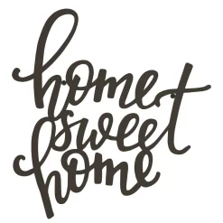 Wall Signs Lavish Home “Home Sweet Home” Metal Cutout Sign