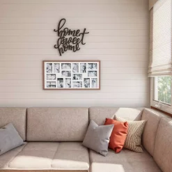 Wall Signs Lavish Home “Home Sweet Home” Metal Cutout Sign -SAFAVIEH Shop dark brown lavish home wall signs hw0200053 fa 1000