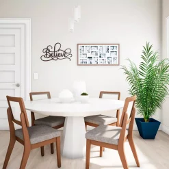 Wall Signs Lavish Home “Believe” Metal Cutout Sign -SAFAVIEH Shop dark brown lavish home wall signs hw0200055 44 1000