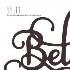 Wall Signs Lavish Home “Believe” Metal Cutout Sign -SAFAVIEH Shop dark brown lavish home wall signs hw0200055 76 1000