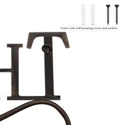 Wall Signs Lavish Home “Thankful And Blessed” Metal Cutout Sign 12 Wall Signs Lavish Home “Thankful And Blessed” Metal Cutout Sign -SAFAVIEH Shop dark brown lavish home wall signs hw0200061 4f 1000