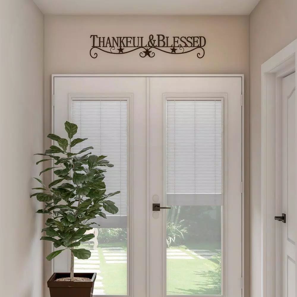 Wall Signs Lavish Home “Thankful And Blessed” Metal Cutout Sign 8 Wall Signs Lavish Home “Thankful And Blessed” Metal Cutout Sign - Image 6