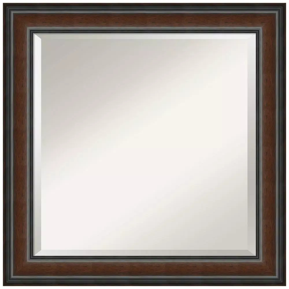 Mirrors Amanti Art Cyprus Walnut 24.88 In. X 24.88 In. Bathroom Vanity Wall Mirror 3 Mirrors Amanti Art Cyprus Walnut 24.88 In. X 24.88 In. Bathroom Vanity Wall Mirror