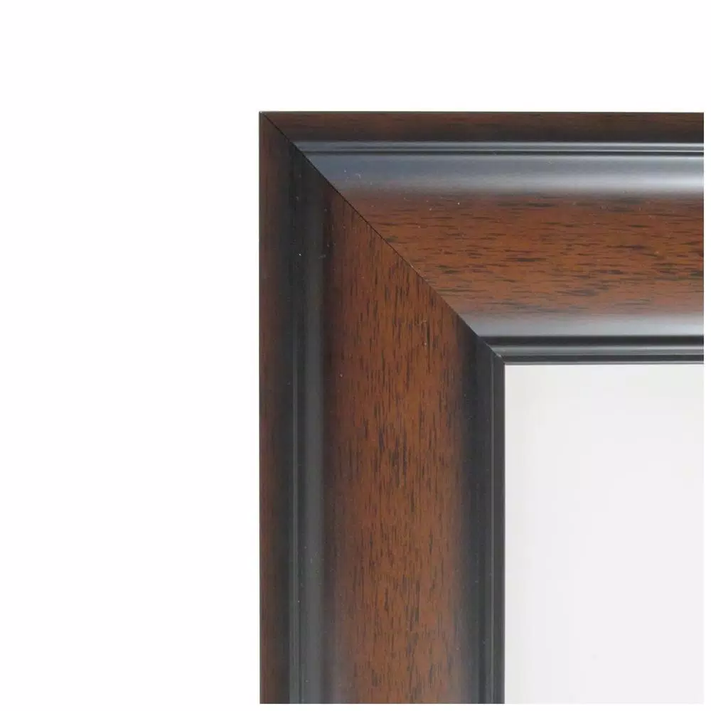 Mirrors Amanti Art Cyprus Walnut 24.88 In. X 24.88 In. Bathroom Vanity Wall Mirror 5 Mirrors Amanti Art Cyprus Walnut 24.88 In. X 24.88 In. Bathroom Vanity Wall Mirror - Image 3