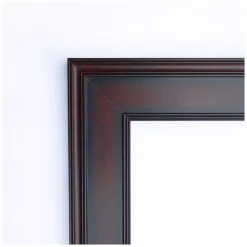 Mirrors Amanti Art Annatto 25 In. W X 25 In. H Framed Square Beveled Edge Bathroom Vanity Mirror In Dark Brown Mahogany -SAFAVIEH Shop dark brown mahogany amanti art mirrors dsw4407182 c3 1000
