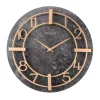 Wall Clocks Bulova Retro Classic Granite Tone 16 In. Round Wall Clock