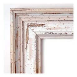 Mirrors Amanti Art Alexandria 33 In. W X 27 In. H Framed Rectangular Beveled Edge Bathroom Vanity Mirror In Distressed Whitewash -SAFAVIEH Shop distressed whitewash amanti art mirrors dsw3572550 1f 1000