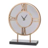 Table Clocks A & B Home Kenzo Table Clock – Gold, Black, White