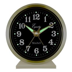 Table Clocks Equity By La Crosse 4 In. Round Analog Wind-Up Bell Metal Alarm Clock -SAFAVIEH Shop gold equity by la crosse table clocks 12020 1f 1000