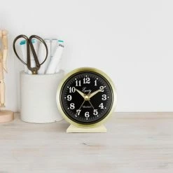 Table Clocks Equity By La Crosse 4 In. Round Analog Wind-Up Bell Metal Alarm Clock -SAFAVIEH Shop gold equity by la crosse table clocks 12020 fa 1000
