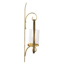 Wall Accents Kate And Laurel Doria Gold Metal Candle Sconce -SAFAVIEH Shop gold kate and laurel candle holders 209047 4f 1000