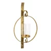 Wall Accents Kate And Laurel Doria Gold Metal Candle Sconce