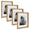 Picture Frames Kate And Laurel Calter 11 In. X 14 In. Matted To 8 In. X 10 In. Gold Picture Frame (Set Of 4) -SAFAVIEH Shop gold kate and laurel picture frames 213588 64 1000