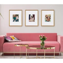 Kate And Laurel Adlynn 16 In. X 20 In. Matted To 8 In. X10 In. Gold Picture Frames (Set Of 3) -SAFAVIEH Shop gold kate and laurel picture frames 216959 31 1000