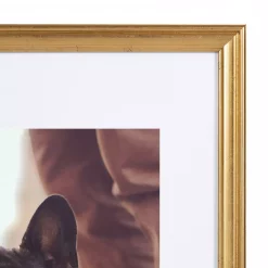 Kate And Laurel Adlynn 14 In. X 18 In. Matted To 11 In. X 14 In. Gold Picture Frames (Set Of 3) -SAFAVIEH Shop gold kate and laurel picture frames 216960 1f 1000