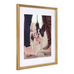 Kate And Laurel Adlynn 14 In. X 18 In. Matted To 11 In. X 14 In. Gold Picture Frames (Set Of 3) -SAFAVIEH Shop gold kate and laurel picture frames 216960 4f 1000