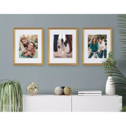 Kate And Laurel Adlynn 11 In. X 14 In. Matted To 8 In. X 10 In. Gold Picture Frames (Set Of 4) -SAFAVIEH Shop gold kate and laurel picture frames 216961 31 1000
