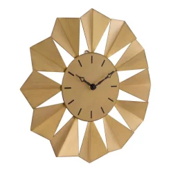 Wall Clocks La Crosse Technology 12.8 In. Gold Metal Sunray Quartz Wall Clock -SAFAVIEH Shop gold la crosse technology wall clocks 83230 bhg 1f 1000