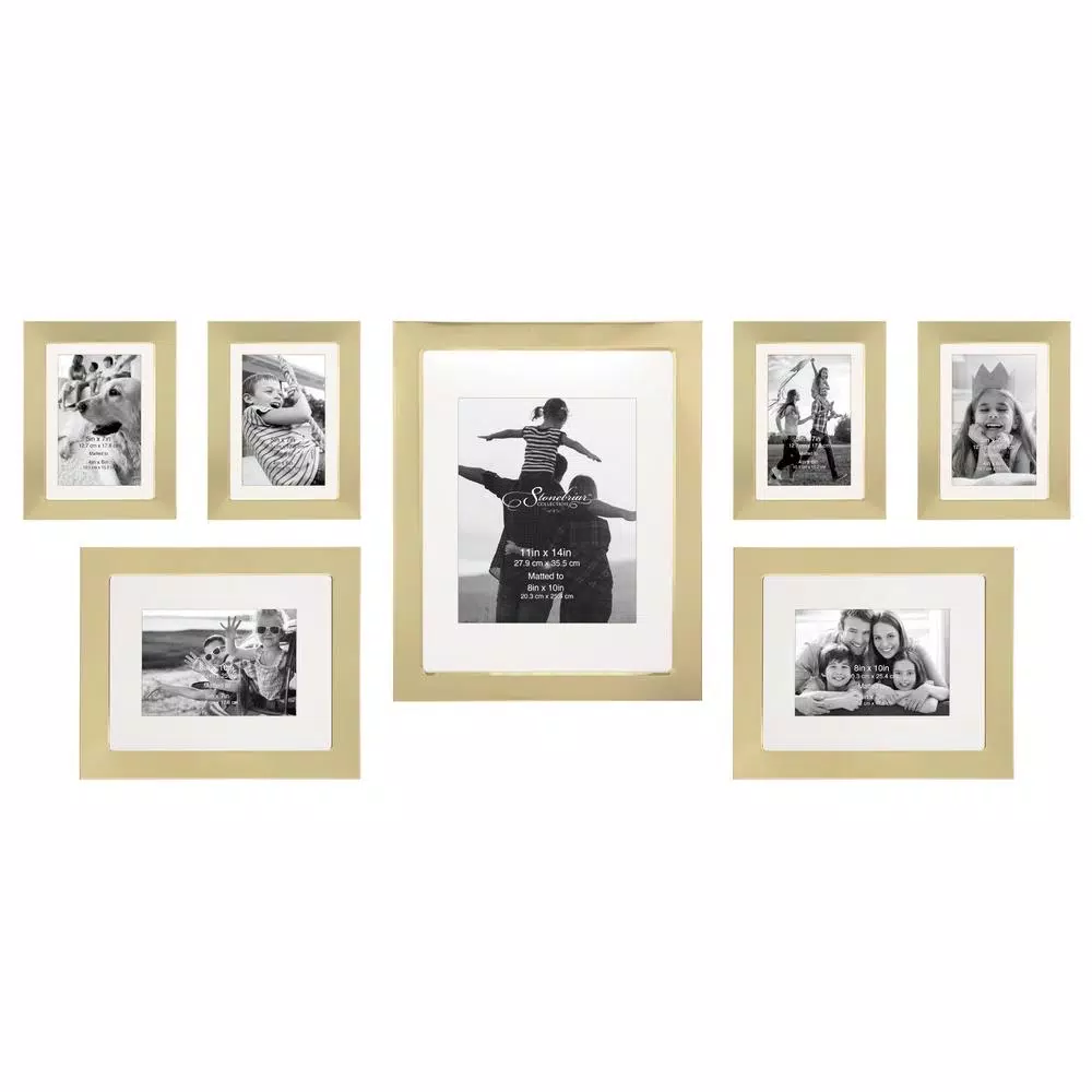 Picture Frames Stonebriar Collection Decorative Stamped Gold Picture Frame Set (Set Of 7) 3 Picture Frames Stonebriar Collection Decorative Stamped Gold Picture Frame Set (Set Of 7)