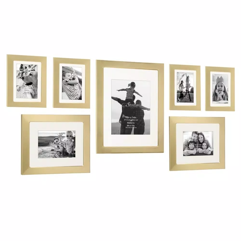 Picture Frames Stonebriar Collection Decorative Stamped Gold Picture Frame Set (Set Of 7) 4 Picture Frames Stonebriar Collection Decorative Stamped Gold Picture Frame Set (Set Of 7) - Image 2