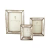 Picture Frames Two’s Company Verona Gold Leaf Mirror Includes: 2 1/2 In. X 3 1/2 In. And 3 1/2 In. X 5 In. And 5 In. X 7 In. Picture Frame (Set Of 3) 1 Picture Frames Two’s Company Verona Gold Leaf Mirror Includes: 2 1/2 In. X 3 1/2 In. And 3 1/2 In. X 5 In. And 5 In. X 7 In. Picture Frame (Set Of 3) -SAFAVIEH Shop gold two s company picture frames 7825 64 1000