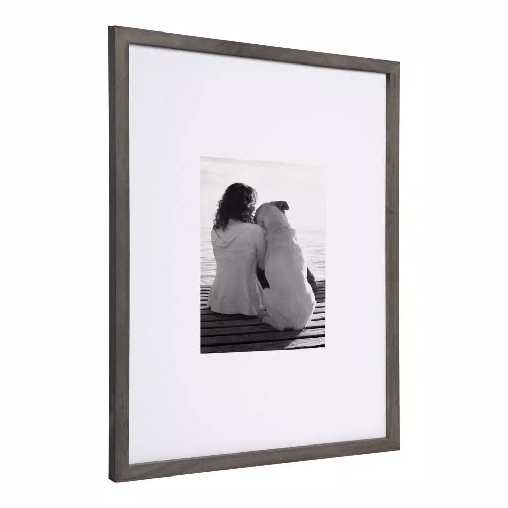 Picture Frames DesignOvation Gallery 16×20 Matted To 8×10 Gray Picture Frame Set Of 2 5 Picture Frames DesignOvation Gallery 16×20 Matted To 8×10 Gray Picture Frame Set Of 2 - Image 3