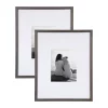 Picture Frames DesignOvation Gallery 16×20 Matted To 8×10 Gray Picture Frame Set Of 2 -SAFAVIEH Shop gray designovation picture frames 213630 64 1000