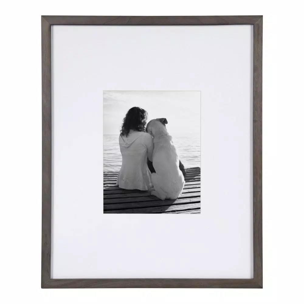 Picture Frames DesignOvation Gallery 16×20 Matted To 8×10 Gray Picture Frame Set Of 2 4 Picture Frames DesignOvation Gallery 16×20 Matted To 8×10 Gray Picture Frame Set Of 2 - Image 2
