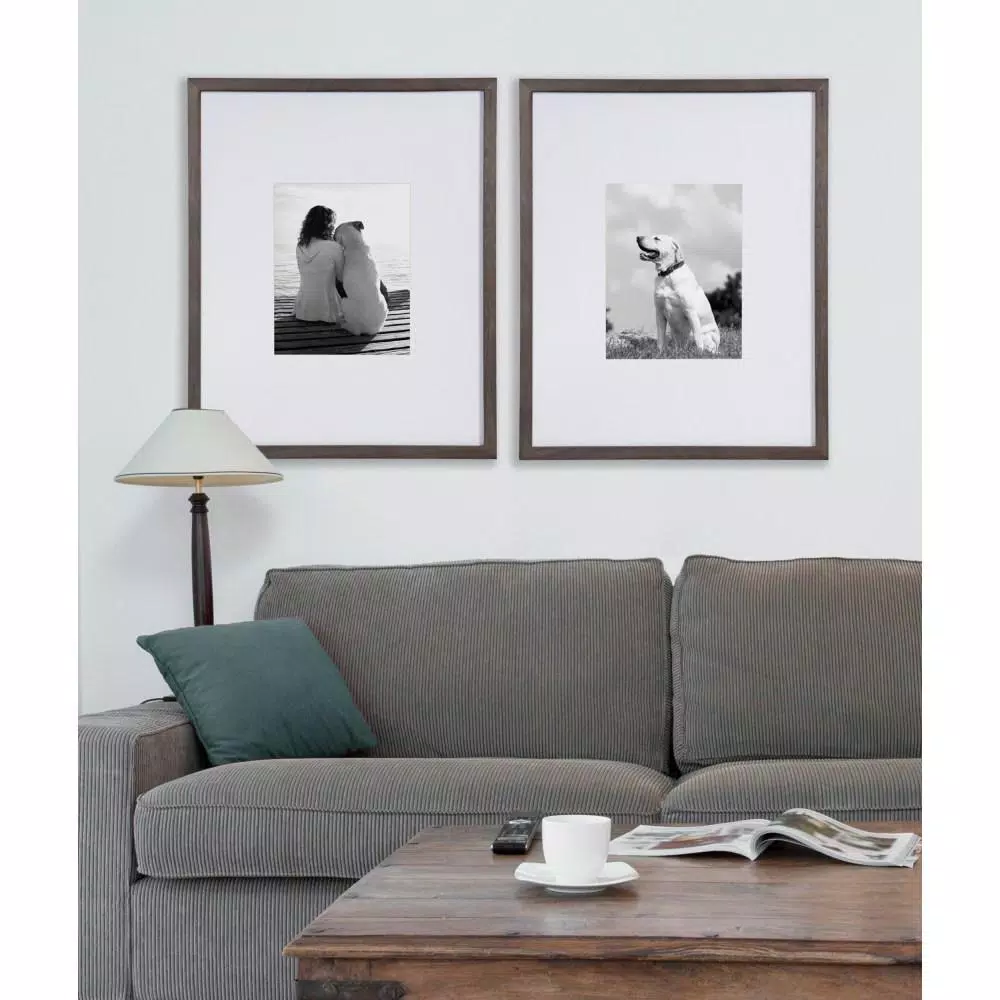 Picture Frames DesignOvation Gallery 16×20 Matted To 8×10 Gray Picture Frame Set Of 2 8 Picture Frames DesignOvation Gallery 16×20 Matted To 8×10 Gray Picture Frame Set Of 2 - Image 6