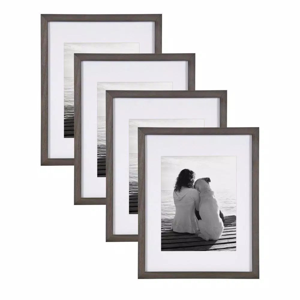 Picture Frames DesignOvation Gallery 11×14 Matted To 8×10 Gray Picture Frame Set Of 4 3 Picture Frames DesignOvation Gallery 11×14 Matted To 8×10 Gray Picture Frame Set Of 4