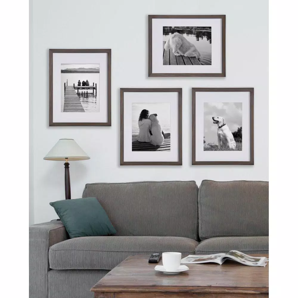 Picture Frames DesignOvation Gallery 11×14 Matted To 8×10 Gray Picture Frame Set Of 4 8 Picture Frames DesignOvation Gallery 11×14 Matted To 8×10 Gray Picture Frame Set Of 4 - Image 6