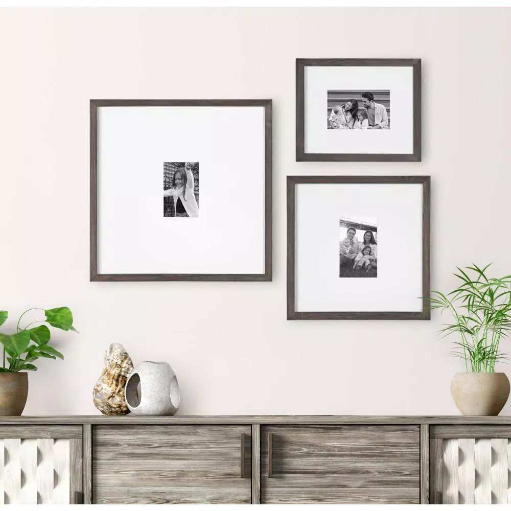 Picture Frames DesignOvation Gallery 16 In. X 20 In. Matted To 8 In. X 10 In. Gray Picture Frame 8 Picture Frames DesignOvation Gallery 16 In. X 20 In. Matted To 8 In. X 10 In. Gray Picture Frame - Image 6