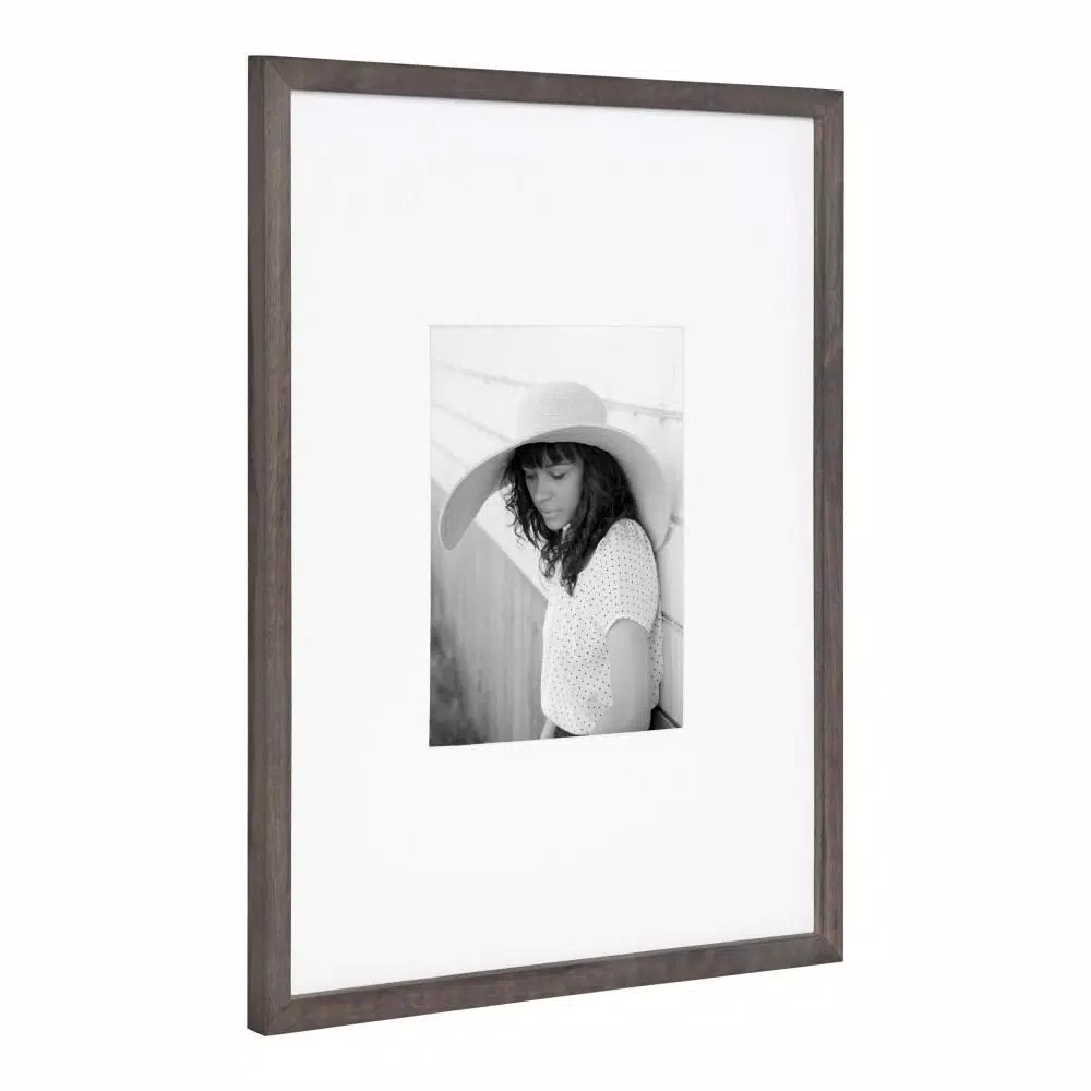 Picture Frames DesignOvation Gallery 16 In. X 20 In. Matted To 8 In. X 10 In. Gray Picture Frame 4 Picture Frames DesignOvation Gallery 16 In. X 20 In. Matted To 8 In. X 10 In. Gray Picture Frame - Image 2
