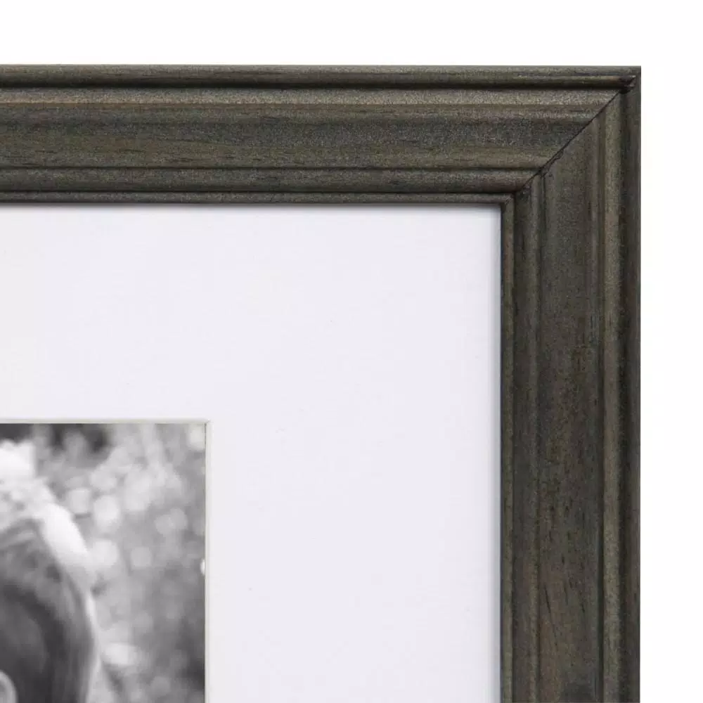Picture Frames Kate And Laurel Bordeaux Charcoal Gray Wood Picture Frame (Set Of 10) 7 Picture Frames Kate And Laurel Bordeaux Charcoal Gray Wood Picture Frame (Set Of 10) - Image 5