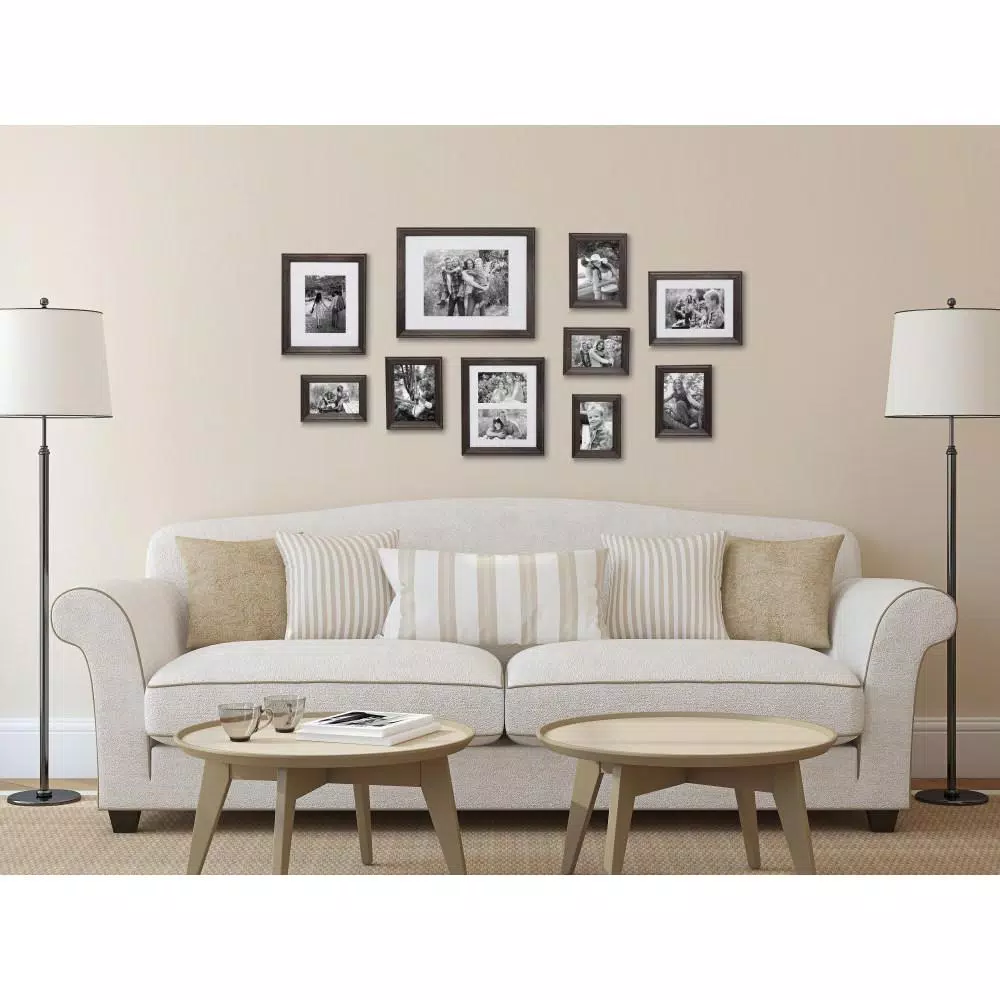 Picture Frames Kate And Laurel Bordeaux Charcoal Gray Wood Picture Frame (Set Of 10) 9 Picture Frames Kate And Laurel Bordeaux Charcoal Gray Wood Picture Frame (Set Of 10) - Image 7