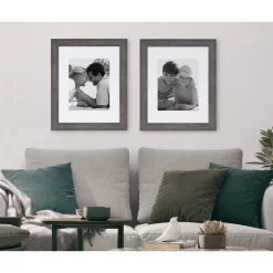 Kate And Laurel Edson 16 In. X 20 In. Matted To 11 In. X 14 In. Gray Picture Frames (Set Of 2) -SAFAVIEH Shop gray kate and laurel picture frames 216964 31 1000