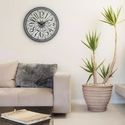 Wall Clocks La Crosse Technology 20-Inch Alice Quartz Analog Wall Clock -SAFAVIEH Shop gray la crosse technology wall clocks 404 3950 31 1000