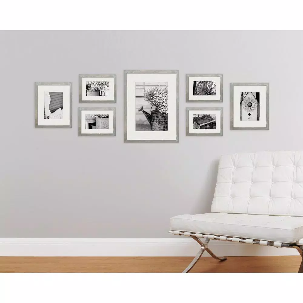 Picture Frames Pinnacle Gallery 4 In. X 6 In., 5 In. X 7 In., 8 In. X 10 In. Graywash Picture Frame (Set Of 7) 10 Picture Frames Pinnacle Gallery 4 In. X 6 In., 5 In. X 7 In., 8 In. X 10 In. Graywash Picture Frame (Set Of 7) - Image 8