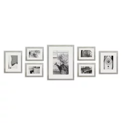Picture Frames Pinnacle Gallery 4 In. X 6 In., 5 In. X 7 In., 8 In. X 10 In. Graywash Picture Frame (Set Of 7) 12 Picture Frames Pinnacle Gallery 4 In. X 6 In., 5 In. X 7 In., 8 In. X 10 In. Graywash Picture Frame (Set Of 7) -SAFAVIEH Shop gray pinnacle picture frames 17fw2315 4f 1000