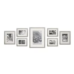 Picture Frames Pinnacle Gallery 4 In. X 6 In., 5 In. X 7 In., 8 In. X 10 In. Graywash Picture Frame (Set Of 7)